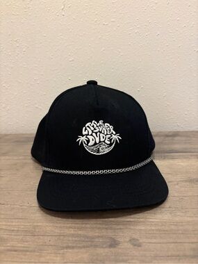 Little Surfer Dude Kids Black Snapback Hat